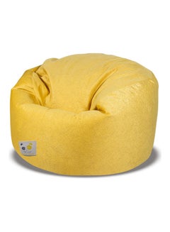 Buy Ultra-Soft Bean Bag Relaxing Chair Yellow in Saudi Arabia