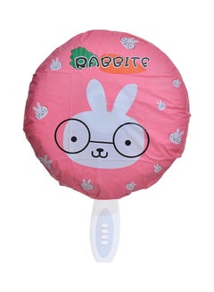 اشتري Fan Head Fabric Cover To Store Fans Safely And To Be Protected From Dust Rabit Design Pink-White 29*21*2cm في مصر