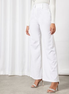 Buy Wide-Leg Pants White in UAE