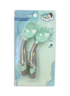 Buy Baby Flexible Fork & Spoon Set in Saudi Arabia