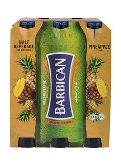 Buy Pineapple Flavoured Non-Alcoholic Malt Beverage NRB Pineapple 330ml Pack of 6 in UAE