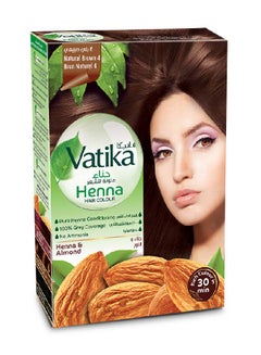 Buy Henna Hair Colour 100% Grey Coverage No Ammonia Brown 60grams in Saudi Arabia