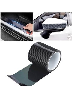 Buy Carbon Fiber Film 1 Roll Automobile Carbon Fiber Texture Sticker, Car Door Edge Guards Door Sill Protector in UAE