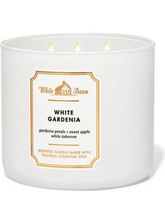 اشتري Gardenia 3-Wick Candle White 411grams في السعودية