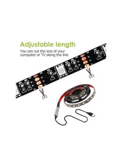 Buy Waterproof Remote Control LED Strip Light Red/Blue/Green 1meter in Saudi Arabia