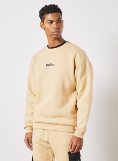 Buy Edge Logo Sweatshirt Nude in UAE