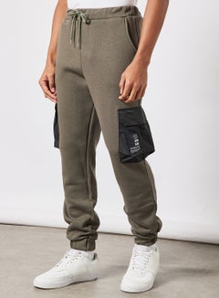 Buy Peninsula Cargo Joggers Olive in UAE