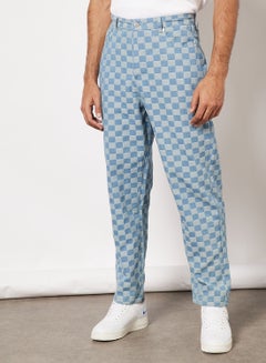 اشتري Checkerboard Jeans أزرق في السعودية