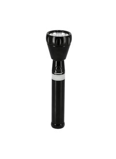 Buy Rechargeable LED Flashlight Torch Black/White 242mm in Saudi Arabia