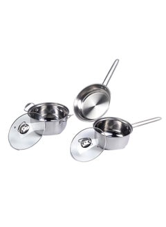 اشتري 5-Piece  Stainless Steel Cookware Set Silver في السعودية
