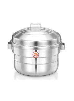 Buy 17 Pit Idly Pot Steamer Silver 24cm in UAE