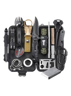 اشتري 24 Piece Professional Survival Gear Equipment Tools Set 17 X 10 X 5cm في السعودية