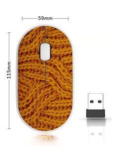 Buy Wireless Mouse - Connected Stitching Orange in Saudi Arabia