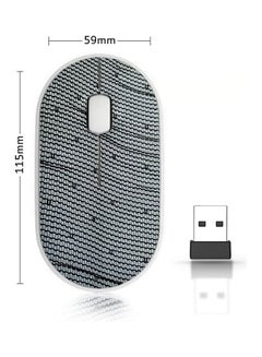 Buy Wireless Mouse - Little Shapes Grey in Saudi Arabia