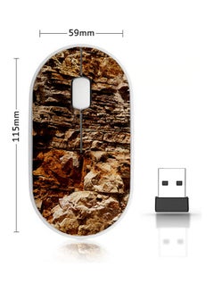 اشتري Wireless Mouse - Mountain Rocks Brown في السعودية