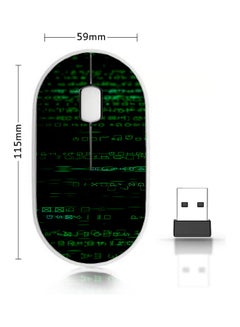 Buy Wireless Mouse - Coding Green/Black in Saudi Arabia