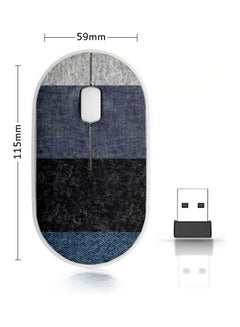 Buy Wireless Mouse - Fabric Pack Grey/Black/Blue in Saudi Arabia