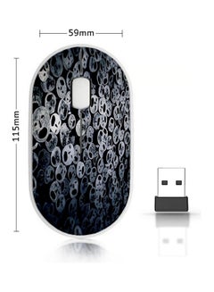 اشتري Wireless Mouse - Face Shapes Silver في السعودية