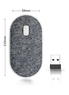 Buy Wireless Mouse - Carpet Texture Seamless Grey in Saudi Arabia