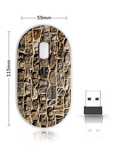 اشتري Wireless Mouse - Stone Bricks Gold في السعودية