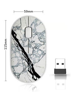 اشتري Wireless Mouse - Marble Black/White في السعودية