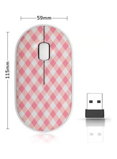 اشتري Wireless Mouse - Karo Pink/White في السعودية