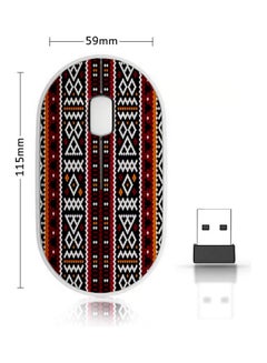 Buy Wireless Mouse - Middle Eastern Seamless White in Saudi Arabia