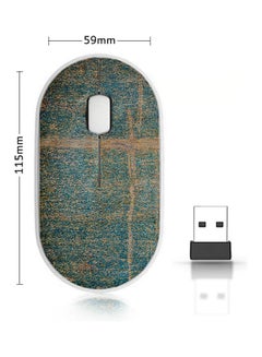 Buy Overlapping Colors Wireless Mouse Blue/Brown in Saudi Arabia