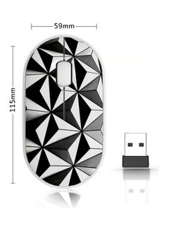 Buy Wireless Mouse - 3D Triangle Grey in Saudi Arabia