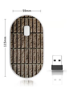 اشتري Wireless Mouse - Prominent Bricks Brown في السعودية