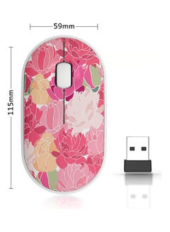 Buy Wireless Mouse - Roses Multicolour in Saudi Arabia