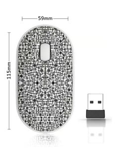 Buy Wireless Mouse - Vector Seamless Black/White in Saudi Arabia