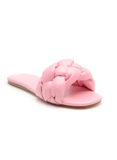 Buy Ladies Sandals Flat Round Pink in Saudi Arabia