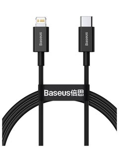 Buy Superior Series Fast Charging Data Cable Type-C to iP PD 20W 1m Black in Saudi Arabia