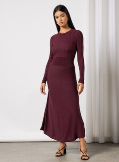 اشتري Keyhole Back Maxi Dress ارجواني في الامارات