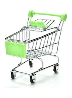 اشتري Colorful Funny Mini Supermarket Shopping Cart Trolley Pet Bird Parrot Hamster Toy Green في مصر