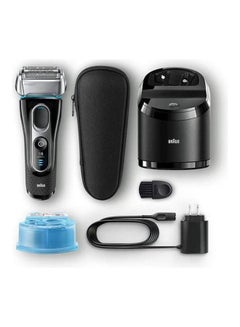 اشتري Series 5 5195Cc Wet & Dry Shaver With Clean & Charge Station And Travel Pouch - . Black في مصر