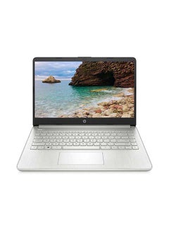 Buy 14-dq2055wm Laptop With 14-Inch Display, Core i3 1115G4 Processer/4GB RAM/256GB SSD/Intel UHD Graphics English/Arabic Silver in Saudi Arabia