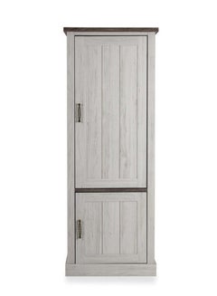 Buy Emily Curio Wooden Door Cabinet Grey 72x191x46centimeter in UAE