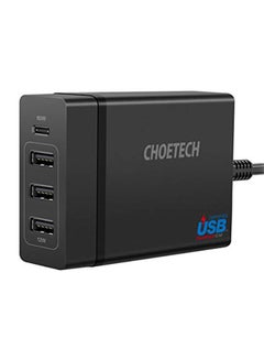 Buy PD 72W 4-Port Desktop Charger Black in UAE