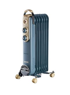 Buy 7 Fins Vintage Oil Radiator Room Heater 1500.0 W 837/05 Blue in UAE