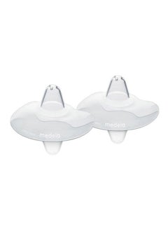 Buy Contact Nipple Shields Medium 2 Pieces - Assist With Latching, Protective Barrier Made From Soft Silicone in Saudi Arabia