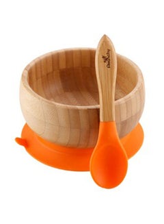 Buy Bamboo Suction Baby Bowl And Spoon Set in UAE
