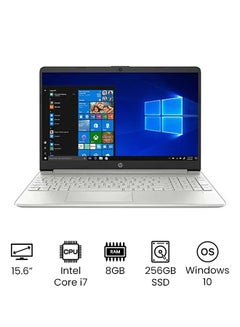 اشتري 15-dy2078nr Laptop With 15.6-Inch HD Display, 11th Gen Core i7 1165G7 Processor/8GB RAM/256GB SSD/Intel UHD Graphics/Windows 10 اللغة الإنجليزية فضي في الامارات