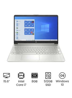 اشتري لابتوب ‎15-DY2172 بشاشة مقاس 15.6 بوصة بدقة كاملة الوضوح ومعالج كور i7-1165G7 الجيل الحادي عشر/ ذاكرة رام 8 جيجابايت/ محرك أقراص SSD سعة 512 جيجابايت/ بطاقة رسومات أيريس Xe/ نظام تشغيل ويندوز 10/ إصدار عالمي اللغة الإنجليزية فضي في الامارات