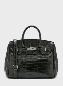 Buy Classic Croc Large Handbag Black in Saudi Arabia
