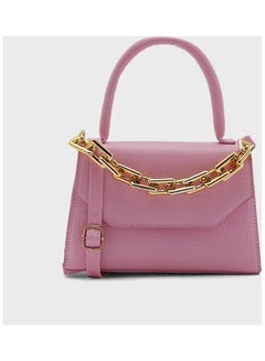 Buy Croc Mini Handbag With Chain Pink in Saudi Arabia