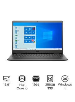 Buy Inspiron 15 3501 Laptop With 15.6-Inch Full HD Display, Core i5-1135G7 Processer/12GB RAM/256GB SSD/Intel Xe Graphics/Windows 10 English Accent Black in UAE