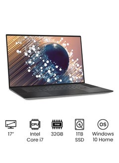 Buy XPS 15 9500 Notebook With 17-Inch Touchscreen UHD Display, 10th Gen Core i7 Processor/32GB RAM/1TB SSD/6GB Nvidia GeForce RTX2060 Graphics/Windows 10 Home /International Version English Silver in UAE