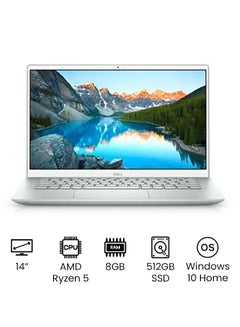 Buy Inspiron 14 5405 Laptop With  14 Inch Full HD Display, AMD Ryzen 5-4500U/ 512GB SSD/ 8 GB RAM/AMD Radeon Graphics/ Windows 10 Home /International Version English/Arabic Silver in UAE